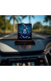 Car Desk/Table Top Lord Shiva Wooden Photo Stand 3x4 Inches, Compact & Stylish Spiritual Display For Car, Home & Office (Pack Of 1) (F15154)