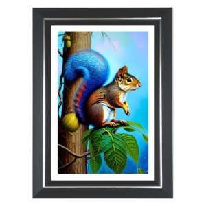 Squirrel Photo Wall & Table Frame | 10x14 Inch Black Designer | Perfect For Gifting & Home Decor (F9616) Squirrel Photo Wall & Table Frame | 10x14 Inch Black Designer | Perfect For Gifting & Home Decor (F9616)
