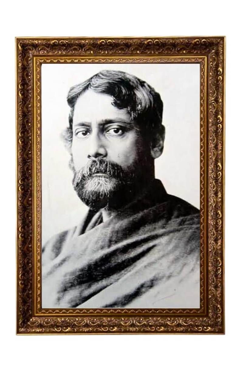 Rabindranath Tagore Big Photo Frame - 20x28 Inches For Home,Temple & Office Decoration (F11213)