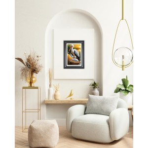 White Stork With Two Chicks In A Nest Photo Wall & Table Frame | 10x14 Inch Black Designer | Perfect For Gifting & Home Decor (F9615) White Stork With Two Chicks In A Nest Photo Wall & Table Frame | 10x14 Inch Black Designer | Perfect For Gifting & Home Decor (F9615)