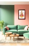 Goddess Lakshmi Photo Frame For Wall & Table | 7x9 Inch Golden Cherry Finish | Decorative Goddess Lakshmi Photo Frame For Home, Office & Pooja Room (F11561)
