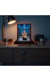 Car Desk/Table Top Lord Shiva Wooden Photo Stand 3x4 Inches, Compact & Stylish Spiritual Display For Car, Home & Office (Pack Of 1) (F14313)