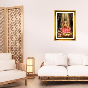 Mata Lakhsmi Golden Photo Frame - 10x14 Inches | Elegant Wooden Frame For Home, Office & Temple Decoration | Spiritual Wall & Table Decor And Gift Item (F9730) Mata Lakhsmi Golden Photo Frame - 10x14 Inches | Elegant Wooden Frame For Home, Office & Temple Decoration | Spiritual Wall & Table Decor And Gift Item (F9730)