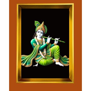 Golden Photo Frame - 10x14 Inches | Elegant Wooden Frame For Home, Office & Temple Decoration | Spiritual Wall & Table Decor and Gift Item Golden Photo Frame - 10x14 Inches | Elegant Wooden Frame For Home, Office & Temple Decoration | Spiritual Wall & Table Decor and Gift Item