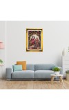 Divine Radha Krishna Golden Photo Frame - 12x16 Inches | Elegant Wooden Frame For Home, Office & Temple Decoration | Spiritual Wall & Table Decor And Gift Item (F9534)