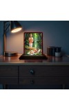 Car Desk/Table Top Lord Ayyappan Wooden Photo Stand 3x4 Inches, Compact & Stylish Spiritual Display For Car, Home & Office (Pack Of 1) (F14252)