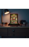 Car Desk/Table Top Ashta Lakshmi Wooden Photo Stand 3x4 Inches, Compact & Stylish Spiritual Display For Car, Home & Office (Pack Of 1) (F14153)