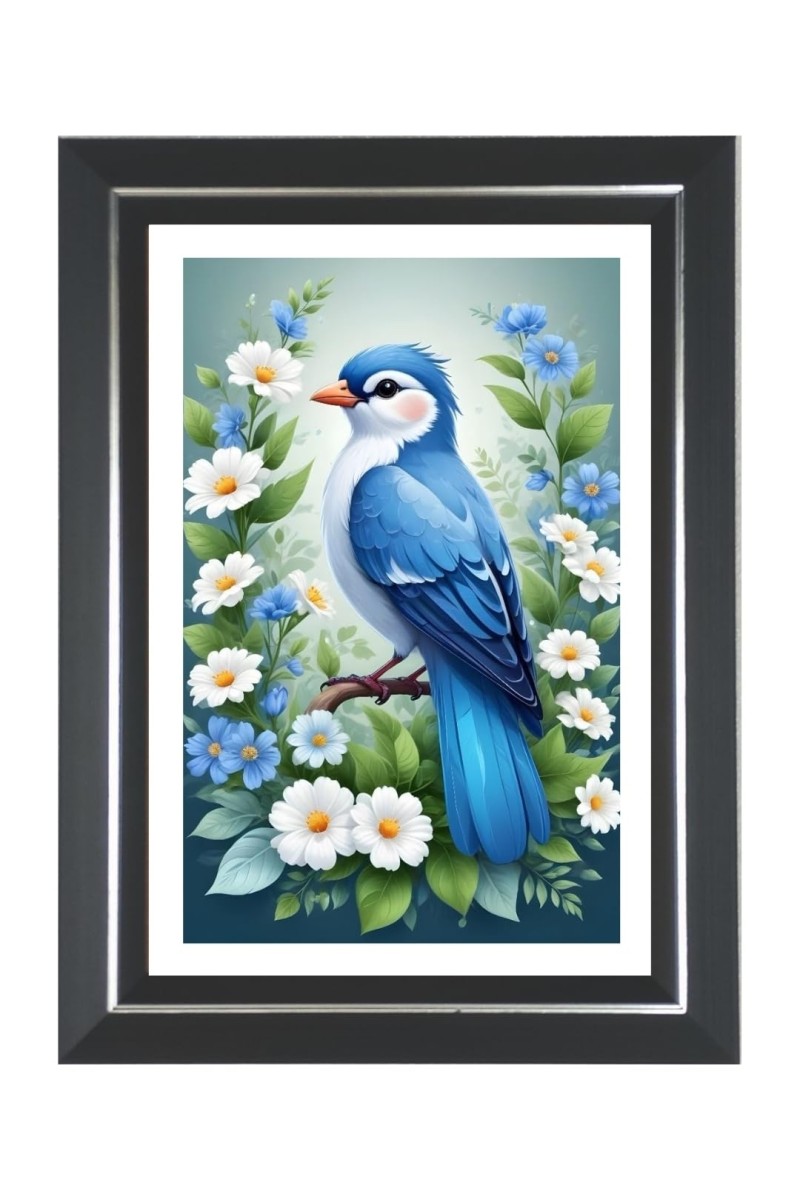 Bluebird Photo Wall & Table Frame | 18x22 Inch Black Designer | Perfect For Gifting & Home Decor (F9568)