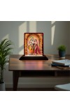 Car Desk/Table Top Lord Radha Krishna Wooden Photo Stand â€“ 3x4 Inches, Compact & Stylish Spiritual Display For Car, Home & Office (Pack Of 1) (F15124)