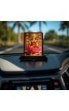Car Desk/Table Top Maa Laxmi Wooden Photo Stand â€“ 3x4 Inches, Compact & Stylish Spiritual Display For Car, Home & Office (Pack Of 1) (F15070)