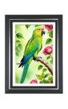 Parrot Photo Wall & Table Frame | 14x18 Inch Black Designer | Perfect For Gifting & Home Decor (F9631)