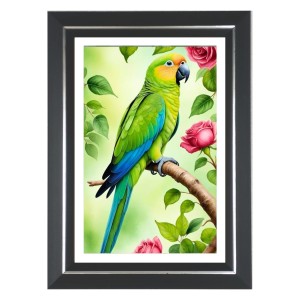 Parrot Photo Wall & Table Frame | 16x20 Inch Black Designer | Perfect For Gifting & Home Decor (F9631) Parrot Photo Wall & Table Frame | 16x20 Inch Black Designer | Perfect For Gifting & Home Decor (F9631)