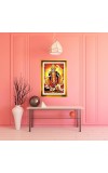Mata Kaali Golden Photo Frame - 18x22 Inches | Elegant Wooden Frame For Home, Office & Temple Decoration | Spiritual Wall & Table Decor And Gift Item (F9503)