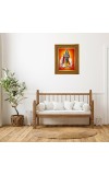 Lord Krishna Photo Frame 18x22 Inches-Brown Wooden Frame For Home, Office & Temple Decoration And Gifting (F6405)