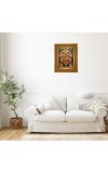 Lord Venkateswara Photo Frame 10x14 Inches-Brown Wooden Frame For Home, Office & Temple Decoration And Gifting (F6274)