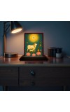 Car Desk/Table Top Go Matha Wooden Photo Stand 3x4 Inches, Compact & Stylish Spiritual Display For Car, Home & Office (Pack Of 1) (F14268)