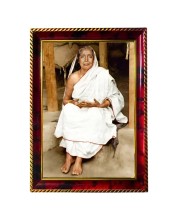 Sri Sarada Devi Photo Frame For Wall & Table | 7x9 Inch Golden Cherry Finish | Decorative Sri Sarada Devi Photo Frame For Home, Office & Pooja Room (F11359)