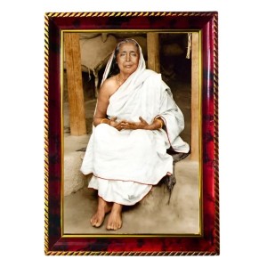 Sri Sarada Devi Photo Frame For Wall & Table | 7x9 Inch Golden Cherry Finish | Decorative Sri Sarada Devi Photo Frame For Home, Office & Pooja Room (F11359) Sri Sarada Devi Photo Frame For Wall & Table | 7x9 Inch Golden Cherry Finish | Decorative Sri Sarada Devi Photo Frame For Home, Office & Pooja Room (F11359)