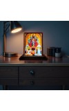 Car Desk/Table Top Goddess Maa Kali Wooden Photo Stand 3x4 Inches, Compact & Stylish Spiritual Display For Car, Home & Office (Pack Of 1) (F14177)