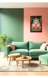 Maa Manasa Devi Photo Frame For Wall & Table | 7x9 Inch Golden Cherry Finish | Decorative Maa Manasa Devi Photo Frame For Home, Office & Pooja Room (F11695)