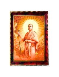 Swami Vivekananda Photo Frame For Wall & Table | 7x9 Inch Golden Cherry Finish | Decorative Swami Vivekananda Photo Frame For Home, Office & Pooja Room (F11731)