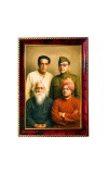 Legends Of India Photo Frame For Wall & Table | 7x9 Inch Golden Cherry Finish | Decorative Legends Of India Photo Frame For Home, Office & Pooja Room (F11735)