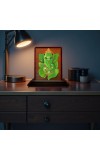 Car Desk/Table Top Lord Ganesha Wooden Photo Stand 3x4 Inches, Compact & Stylish Spiritual Display For Car, Home & Office (Pack Of 1) (F14645)