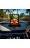 Car Desk/Table Top Shivalingam Wooden Photo Stand 3x4 Inches, Compact & Stylish Spiritual Display For Car, Home & Office (Pack Of 1) (F14150)