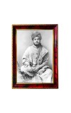 Swami Vivekananda Photo Frame For Wall & Table | 7x9 Inch Golden Cherry Finish | Decorative Swami Vivekananda Photo Frame For Home, Office & Pooja Room (F11828)