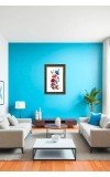 Floral Painting Print Big Photo Frame - 20x28 Inches For Home,Temple & Office Decoration (F11003)