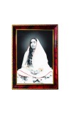 Sri Sarada Devi Photo Frame For Wall & Table | 7x9 Inch Golden Cherry Finish | Decorative Sri Sarada Devi Photo Frame For Home, Office & Pooja Room (F11634)