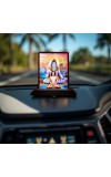 Car Desk/Table Top Mahavathar Babaji Wooden Photo Stand 3x4 Inches, Compact & Stylish Spiritual Display For Car, Home & Office (Pack Of 1) (F14319)