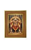 Lord Venkateswara Photo Frame 10x14 Inches-Brown Wooden Frame For Home, Office & Temple Decoration And Gifting (F6274)