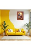 Lord Krishna Photo Frame Religious Wall & Table Decor Frame | Lord Krishna Spiritual Photo Frame For Home, Temple & Office | Decorative Hindu God & Goddess Frame (Pack Of 1) (F18041)