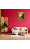 Lord Buddha Photo Frame 16x20 Inches-Brown Wooden Frame For Home, Office & Temple Decoration And Gifting (F6341)