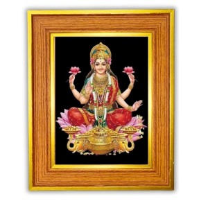 God Maa Lakhsmi Photo Frame 16x20 Inches-Brown Wooden Frame For Home, Office & Temple Decoration And Gifting (F6461) God Maa Lakhsmi Photo Frame 16x20 Inches-Brown Wooden Frame For Home, Office & Temple Decoration And Gifting (F6461)