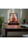 Car Desk/Table Top Lord Hanuman Wooden Photo Stand 3x4 Inches, Compact & Stylish Spiritual Display For Car, Home & Office (Pack Of 1) (F14504)