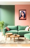 Paramahansa Yogananda Photo Frame For Wall & Table | 7x9 Inch Golden Cherry Finish | Decorative Paramahansa Yogananda Photo Frame For Home, Office & Pooja Room (F11638)