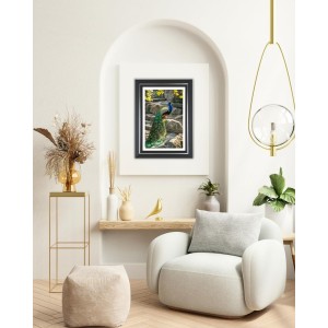 Peacock Photo Wall & Table Frame | 18x22 Inch Black Designer | Perfect For Gifting & Home Decor (F9611) Peacock Photo Wall & Table Frame | 18x22 Inch Black Designer | Perfect For Gifting & Home Decor (F9611)