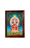 Goddess Durga Photo Frame For Wall & Table | 7x9 Inch Golden Cherry Finish | Decorative Goddess Durga Photo Frame For Home, Office & Pooja Room (F11560)
