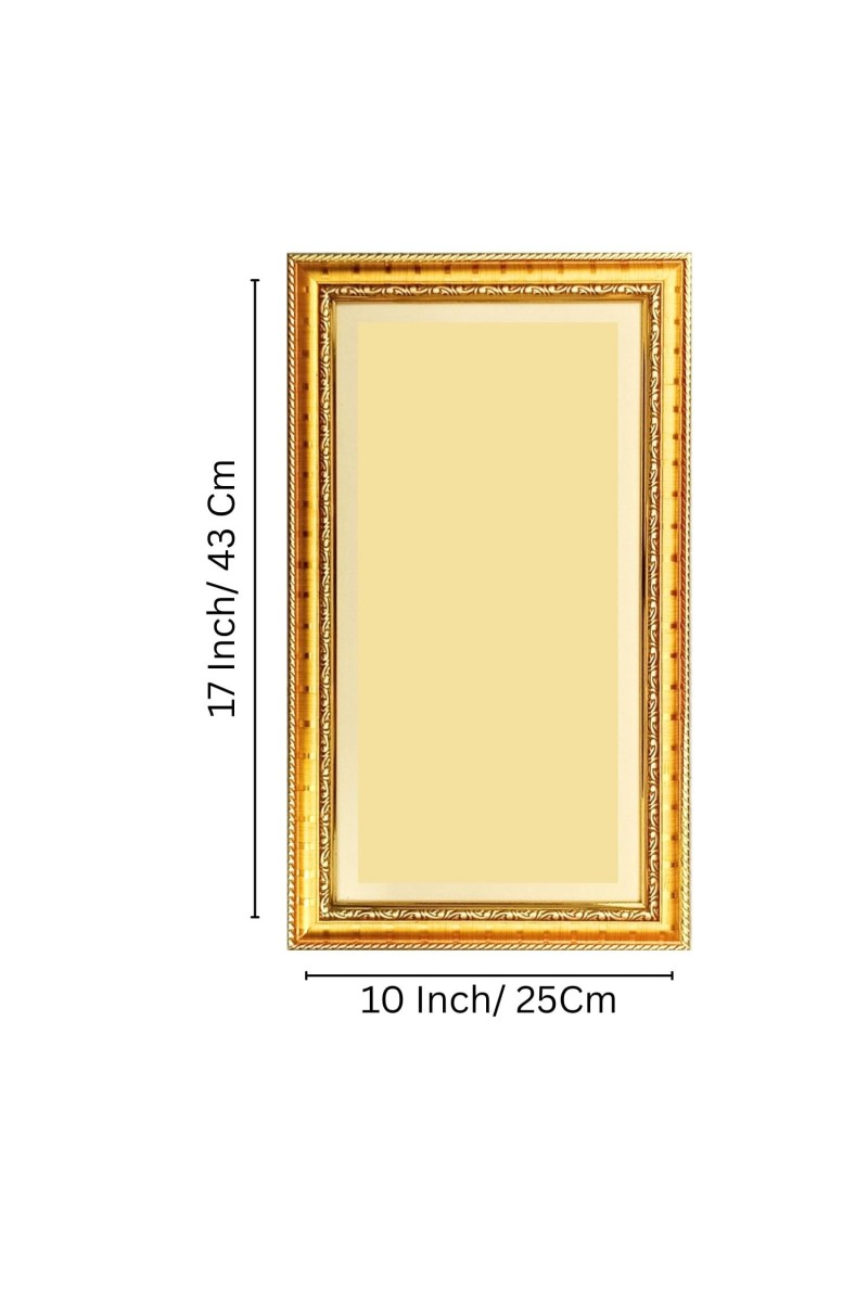 Naga Devi Digital Golden Color Photo Frame | Hindu Religious Wall Decor | 10x17 Inches - Inspirational Wall Art For Office, Home Decor - Ideal Spiritual Gift (F10379)