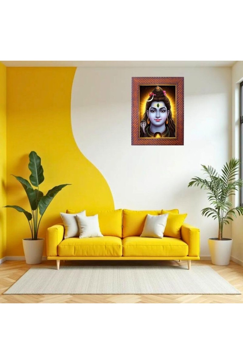 Lord Vishnu Photo Frame 17X21 Inch Religious Wall & Table Decor Frame | Lord Vishnu Spiritual Photo Frame For Home, Temple & Office | Decorative Hindu God & Goddess Frame (Pack Of 1) (F18000)