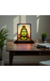 Car Desk/Table Top Lord Shiva Wooden Photo Stand â€“ 3x4 Inches, Compact & Stylish Spiritual Display For Car, Home & Office (Pack Of 1) (F15099)