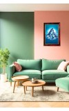 Lord Shiva And Parvathi Photo Frame For Wall & Table | 7x9 Inch Golden Cherry Finish | Decorative Lord Shiva And Parvathi Photo Frame For Home, Office & Pooja Room (F11454)