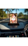 Car Desk/Table Top Maa Sarada (Sarada Devi) Wooden Photo Stand 3x4 Inches, Compact & Stylish Spiritual Display For Car, Home & Office (Pack Of 1) (F14638)