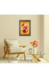 Chakradhaar Swami Spiritual Guru Digital Photo In Designer Frame, Size 8x12 Inch | Hindu Religious Picture For Home Temple, Office & Gift | Wall Art & Pooja Decor (F10469)