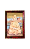 Swami Vivekananda Photo Frame For Wall & Table | 7x9 Inch Golden Cherry Finish | Decorative Swami Vivekananda Photo Frame For Home, Office & Pooja Room (F11733)
