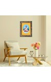 Sri Ramkrishna Spiritual Guru Digital Photo In Designer Frame, Size 10x16 Inch | Hindu Religious Picture For Home Temple, Office & Gift | Wall Art & Pooja Decor (F10435)