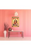 Mata Kaali Golden Photo Frame - 16x20 Inches | Elegant Wooden Frame For Home, Office & Temple Decoration | Spiritual Wall & Table Decor And Gift Item (F9674)