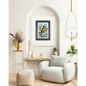 American Gold Finch Photo Wall & Table Frame | 14x18 Inch Black Designer | Perfect For Gifting & Home Decor (F9572)